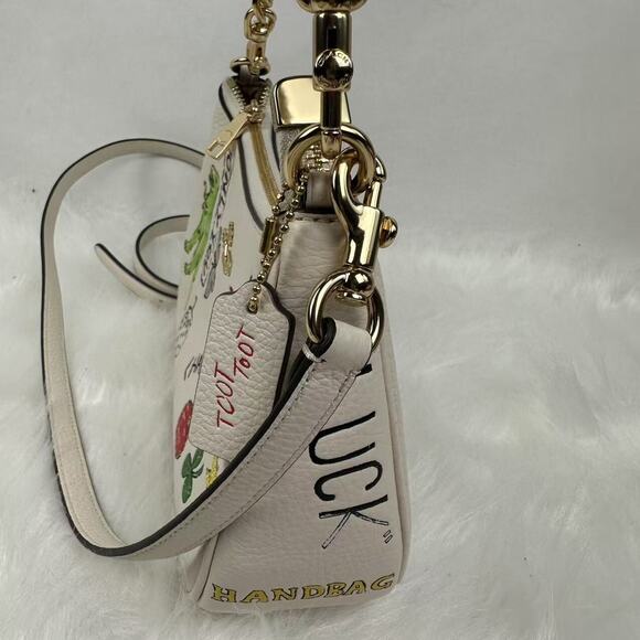 Coach Teri Shoulder & Crossbody Bag With Sketch Print In Chalk Multi CAK17 NWT - Picture 2 of 14